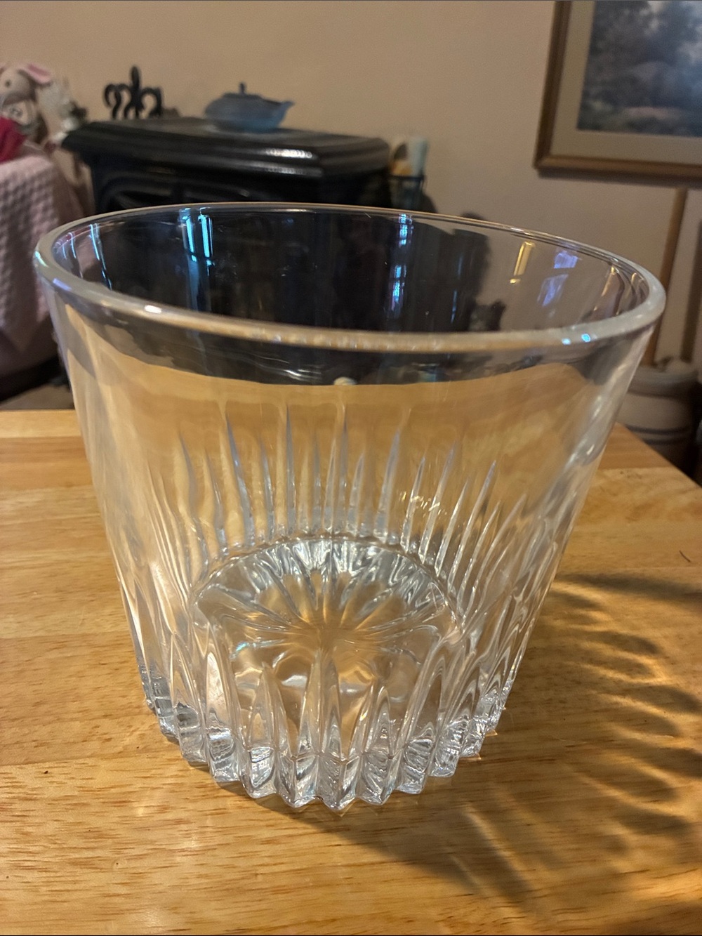 Stunning Crystal Cut Glass Vase / Ice Bucket